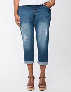Rolled cuff weekend jean