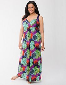 Tru to You tropical burst maxi lounger