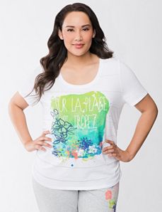 Plus size Lane Bryant St Tropez tee