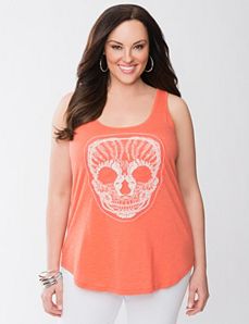 Crochet Skull Tank by Lane Bryant