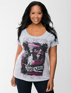 Embellished rock & roll tee