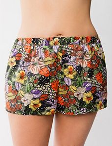 Charmeuse floral sleep short
