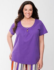 Keyhole sleep tee