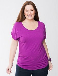 Studded dolman tee