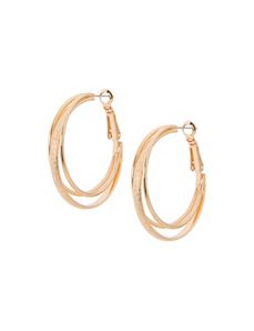 Dusted double hoop earrings by Lane Bryant