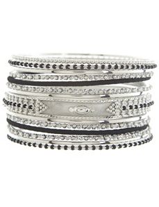 Beaded bangle bracelet set by Lane Bryant