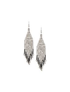 Silvertone nugget earrings by Lane Bryant