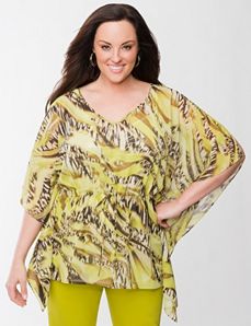 Lane Collection drama top & sequin tank