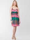 Printed dress with belt