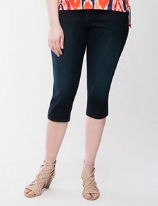 Sateen skinny capri