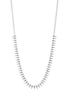 Cubic zirconium spike necklace by Lane Bryant