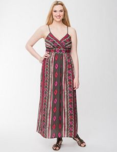 Tribal print maxi dress