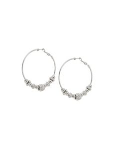 Beaded hoop earrings by Lane Bryant