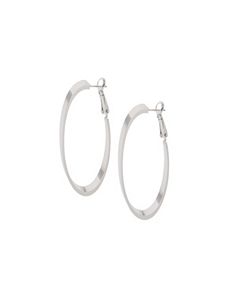 Knife edge hoop earrings by Lane Bryant