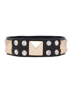 Stones & studs strap bracelet by Lane Bryant