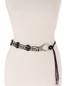 Beaded knot belt