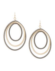 Triple teardrop earrings by Lane Bryant