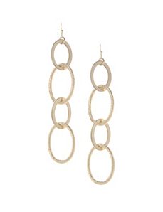 Oval link linear earrings by Lane Bryant