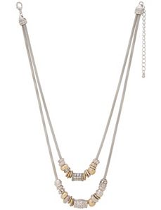 Beaded snake chain necklace by Lane Bryant
