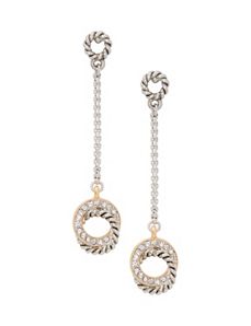 Eternity drop earrings by Lane Bryant