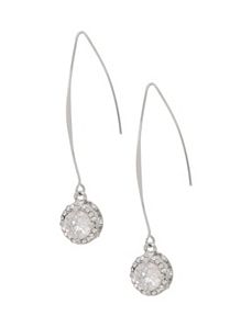 Bezel set drop earrings by Lane Bryant