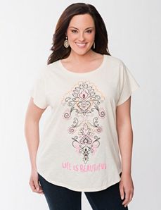 Life scroll tee