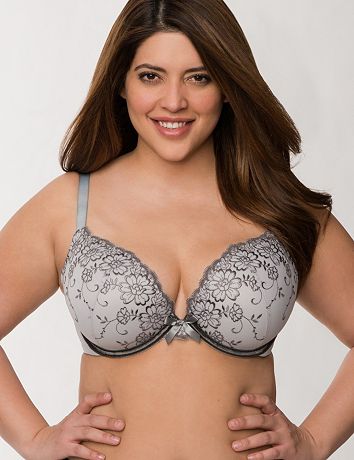 plunge embroidered bra lanebryant