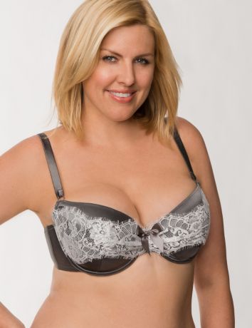 demi bra satin lanebryant draped lace