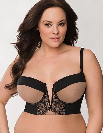 bra line plus lace lanebryant sheer cacique figure sexy demi bryant lane