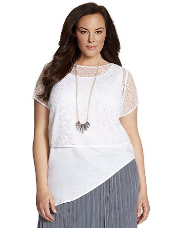 lane bryant lace top