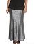 plus size sequin maxi skirt