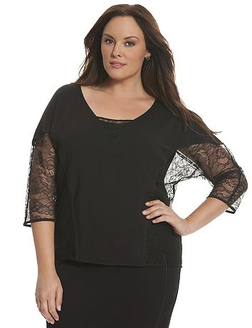 lane bryant lace top