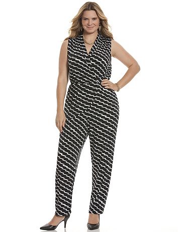 lane bryant all white jumpsuit