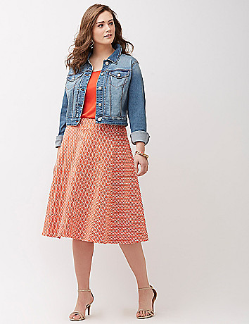 Cropped Denim Jacket, by Lane Bryant.