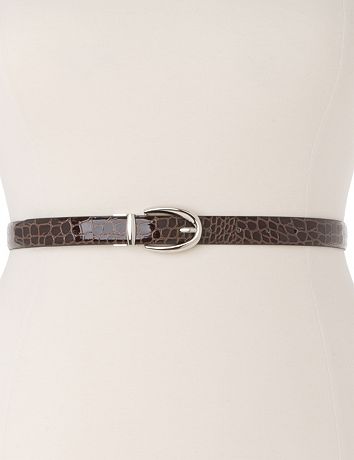 Classic reversible belt in plus sizes