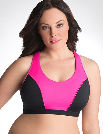 Adjustable racer back sport bra by Cacique