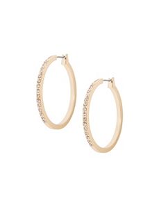 Cubic zirconium hoop earrings