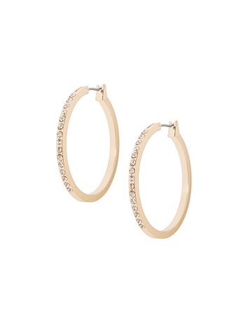 Cubic zirconium hoop earrings
