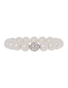 Faux pearl stretch bracelet