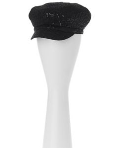 Sequin cabbie hat