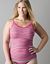 Full figure Ruched striped cami