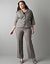 Plus size straight leg suit pant