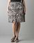 Full figure tiered tile print skirt