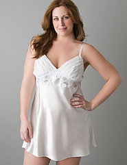 Satin bridal chemise