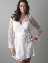Plus Size Bridal Robe