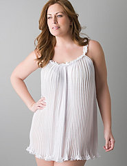 pleated bridal chemise
