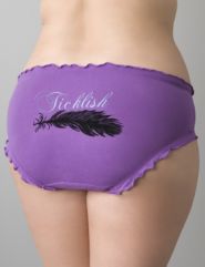 Lilac Ticklish Plus Size Knickers