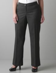 Full figure classic pinstripe trouser