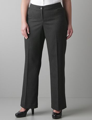 Full figure classic pinstripe trouser