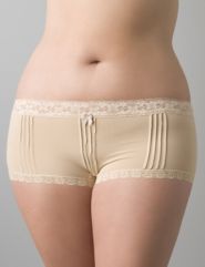 Pintuck seamless boyshort panty by Cacique